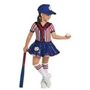 Toddler Girl Dansco U.S.A. Sequin Baseball Dance Outfit, size 3T